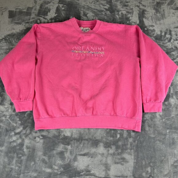 Pacific Tops - Pacific & Co Sweatshirt Cocoa Beach Florida Pullover Pink Women’s Size X-Large
